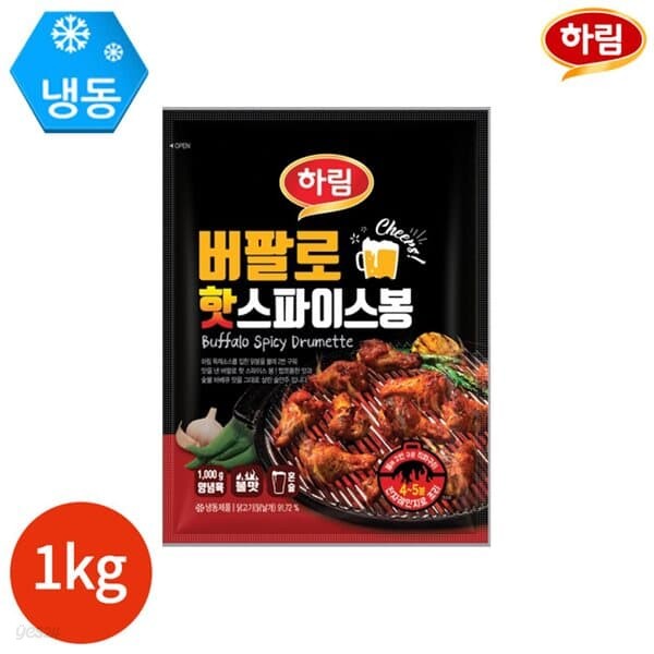 하림 버팔로 핫 스파이스 봉 1kg x 1봉