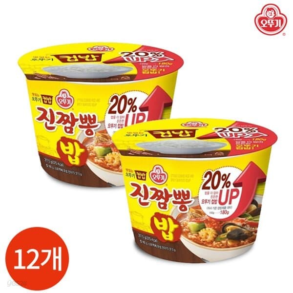 오뚜기 컵밥 진짬뽕밥 217.5g x 12개