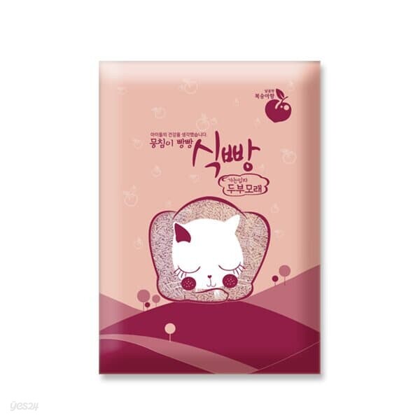 식빵 두부모래 가는입자 복숭아 2.8kg 7L x 6개