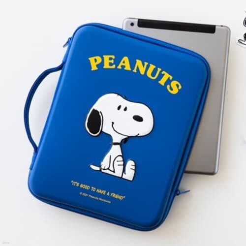 [Peanuts] 스누피 디지털 파우치 11인치_네이비