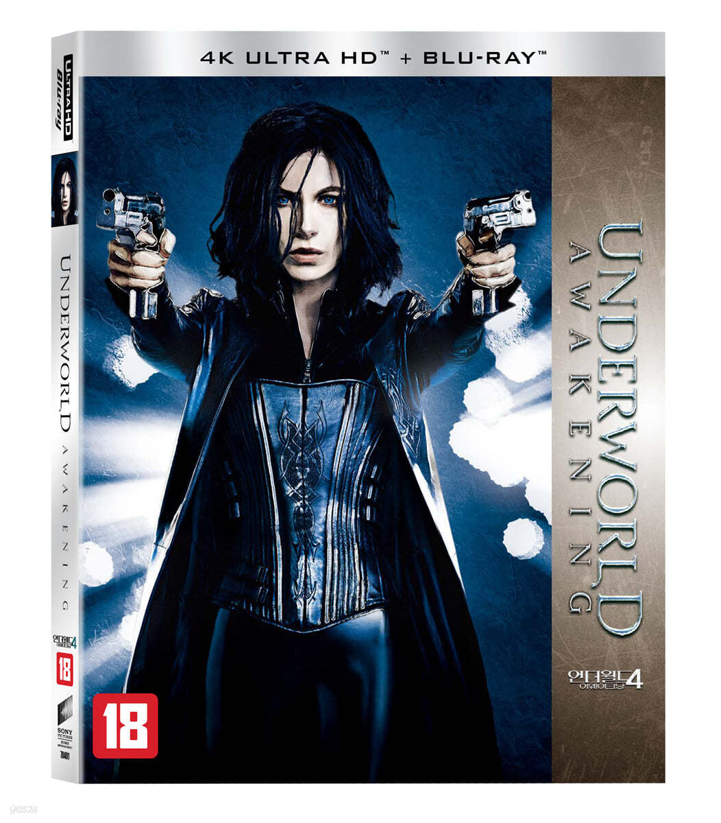 언더월드 4 : 어웨이크닝 (2Disc, 4K UHD 슬립케이스 초회 한정판) : 블루레이