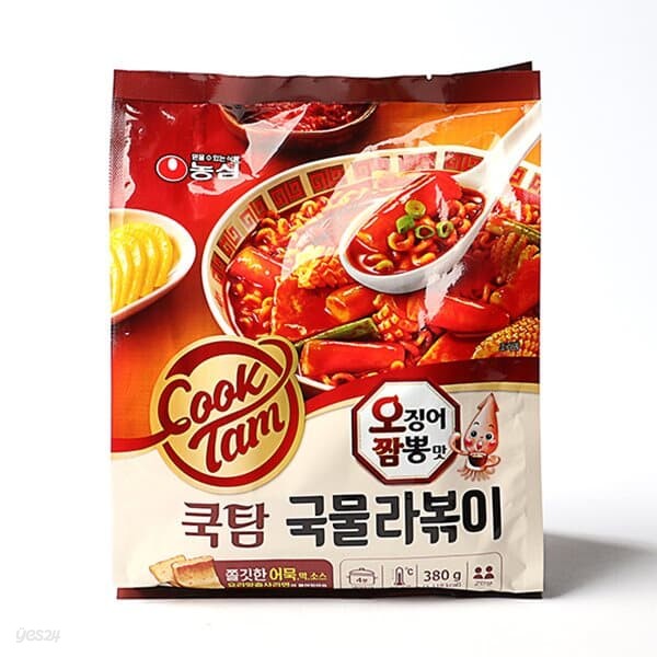 [글로벌푸드][농심]쿡탐 오징어짬뽕맛 국물라볶이380g