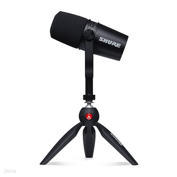 SHURE MV7 Podcast Kit 삼아 정품 슈어 팟캐스트 XLR USB 하이브리드 듀얼 마이크 키트 삼각 스탠드 포함