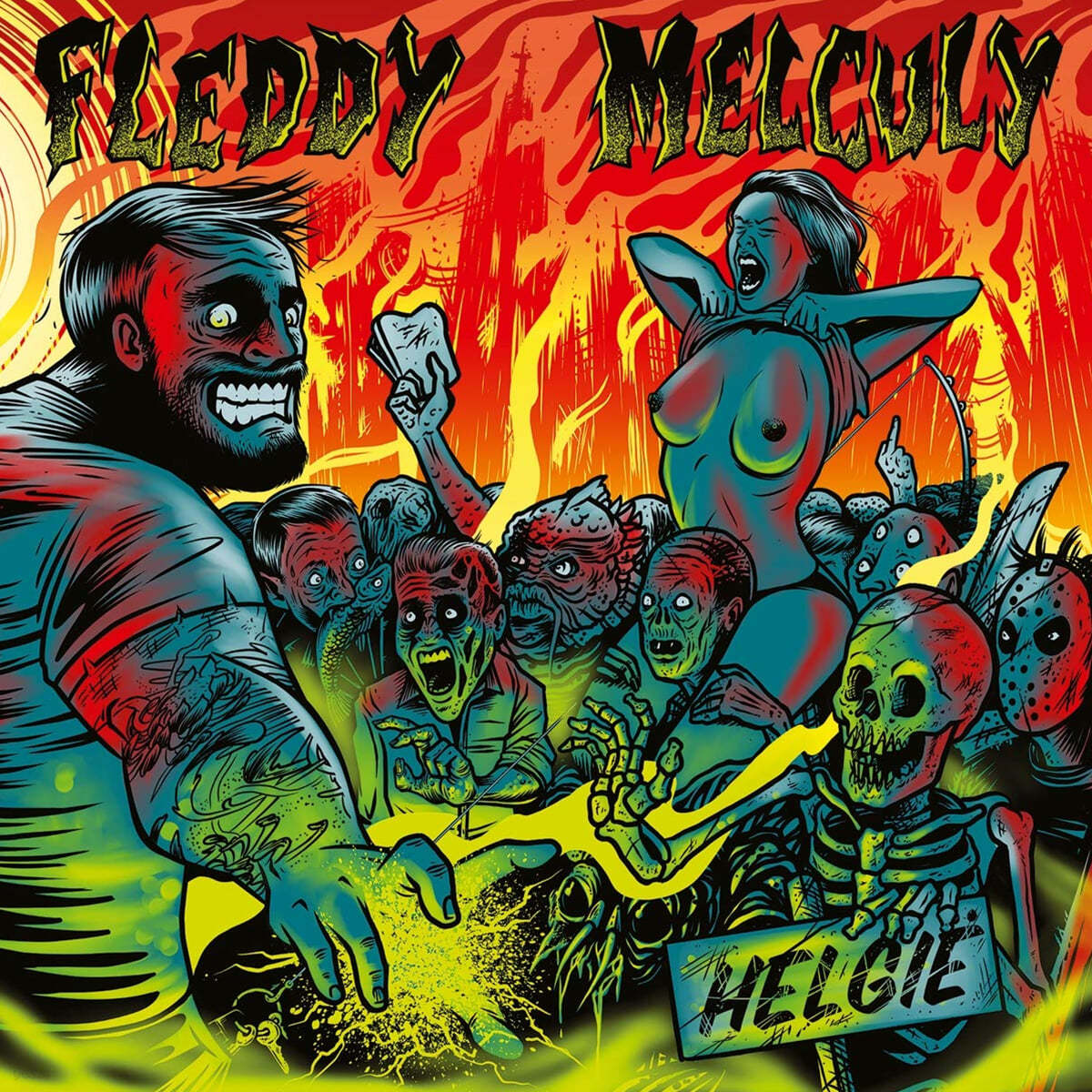 Fleddy Melculy (프레디 멜클리) - Helgie [그린 &amp; 옐로우 믹스 컬러 LP] 