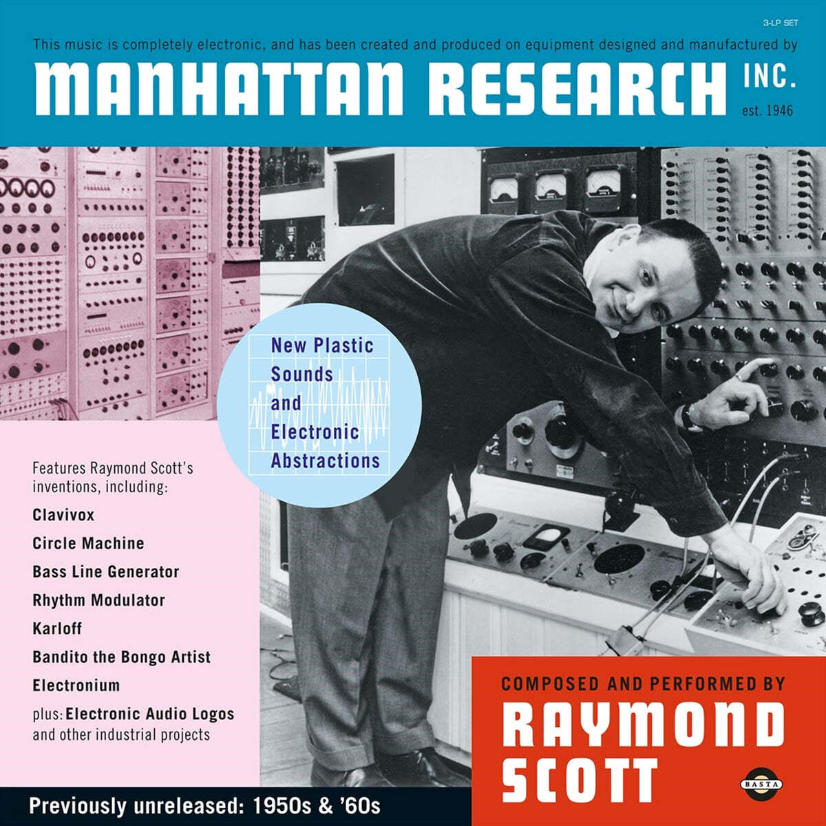 Raymond Scott (레이몬드 스콧) - Manhattan Research Inc. [투명 컬러 3LP] 