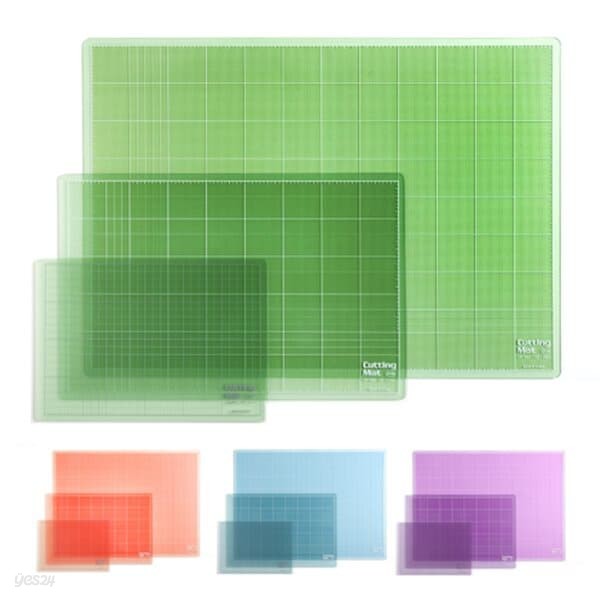 아톰 10000칼라투명컷팅매트A3 (CM4033)-색상랜덤  칼라컷팅