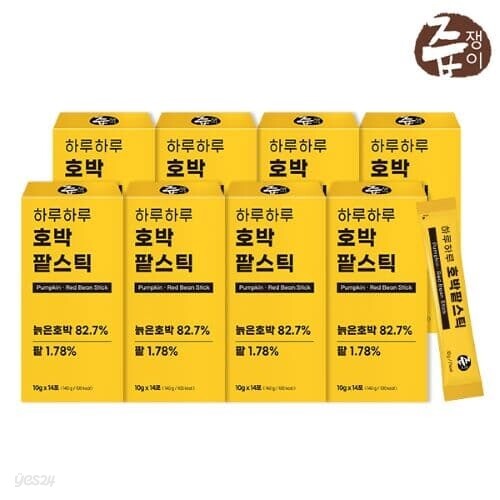 즙쟁이 호박팥스틱 8박스 (총112포)