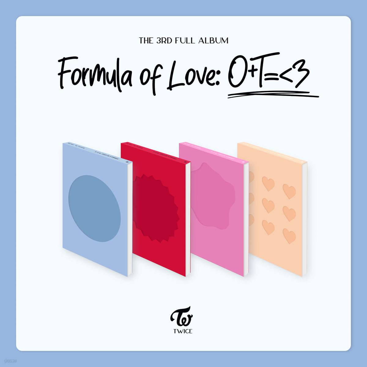 트와이스 (TWICE) 3집 - Formula of Love: O+T=&lt;3 [STUDY ABOUT LOVE, BREAK IT, EXPLOSION, FULL OF LOVE 버전 중 1종 랜덤 발송]