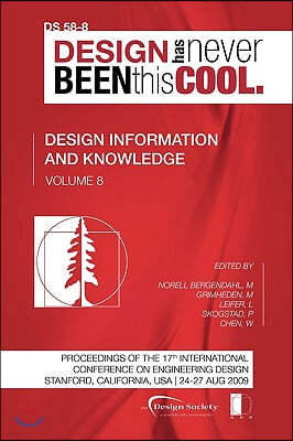 Proceedings of Iced'09, Volume 8, Design Information and Knowledge