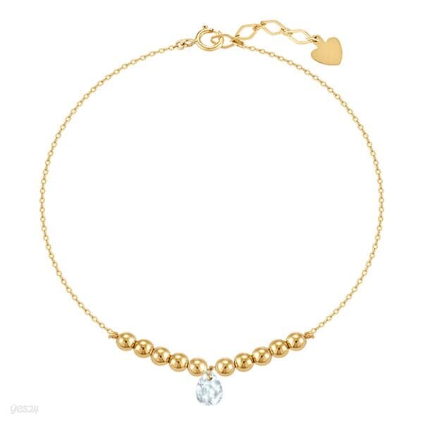 [니지쥬얼리] 14K GOLD 글리밍 볼 체인 팔찌