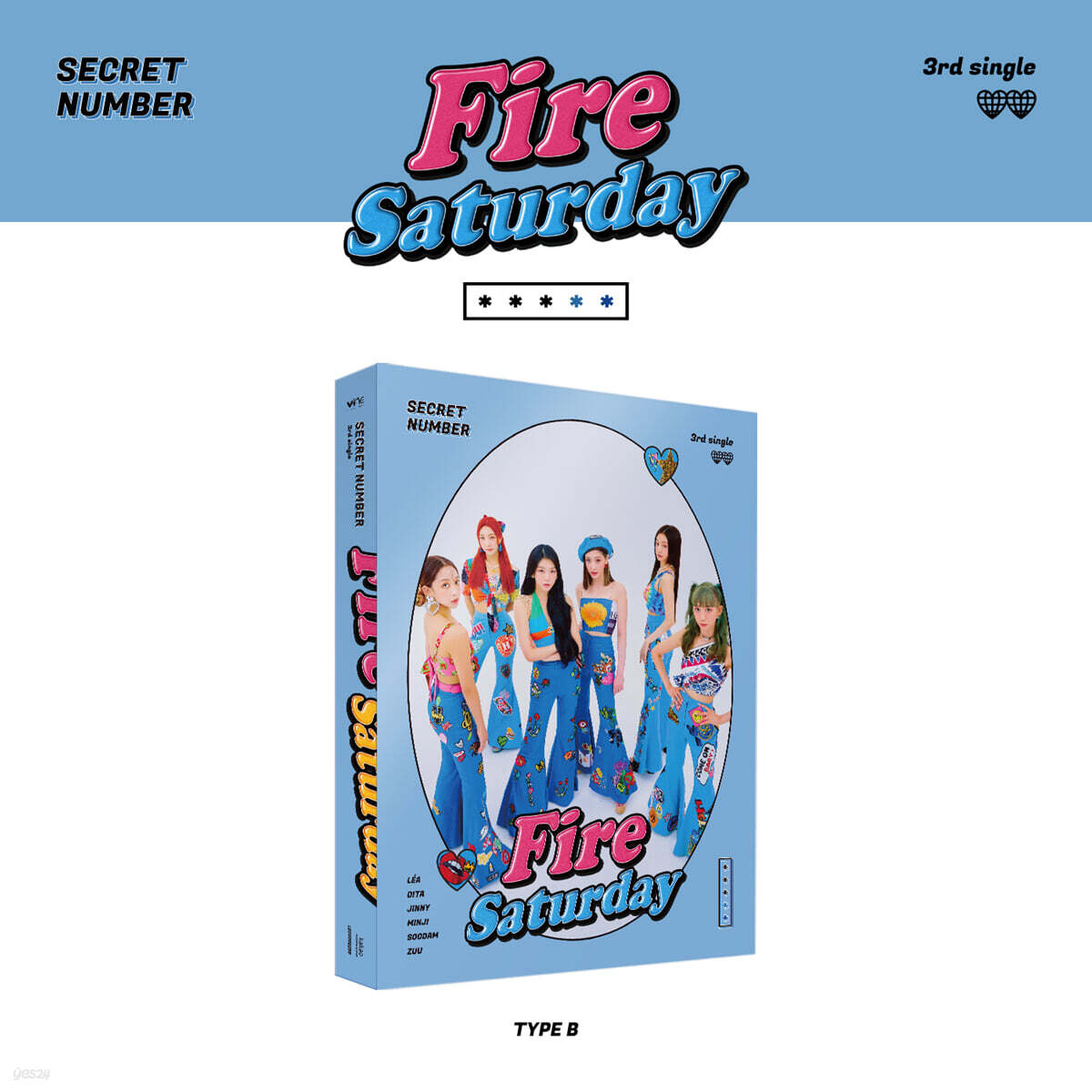 시크릿넘버 (SECRET NUMBER) - Fire Saturday [TYPE B]