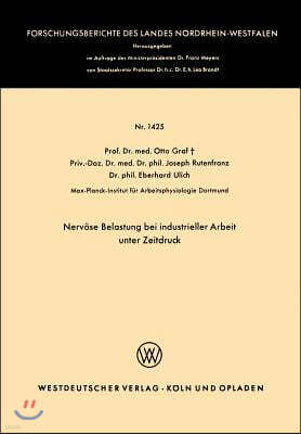 Nervose Belastung Bei Industrieller Arbeit Unter Zeitdruck