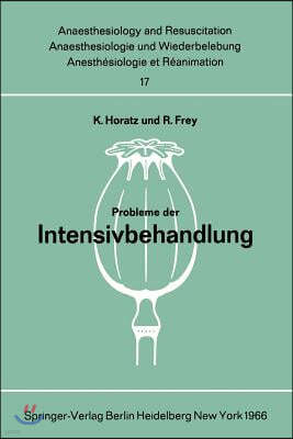 Probleme Der Intensivbehandlung: Bericht Uber Die Parallelsitzung Des Deutschen Chirurgenkongresses Am 16. April 1966 in Munchen