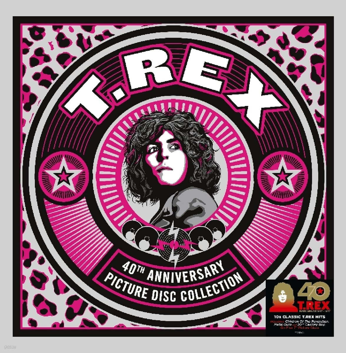 T. Rex (티렉스) - 40th Anniversary Picture Disc Collection [7인치 픽쳐 디스크 5 Vinyl] 