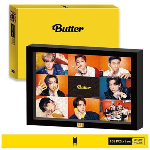 BTS 버터 직소퍼즐 108피스 9종 BUTTER 액자세트