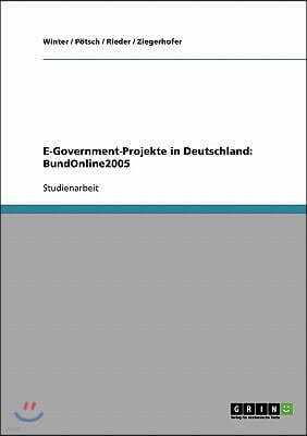 E-Government-Projekte in Deutschland: BundOnline2005