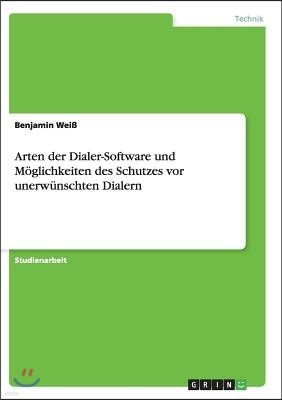 Arten der Dialer-Software und M?glichkeiten des Schutzes vor unerw?nschten Dialern