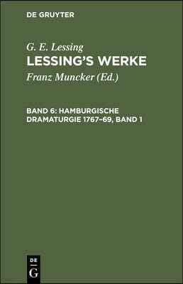 Hamburgische Dramaturgie 1767-69, Band 1
