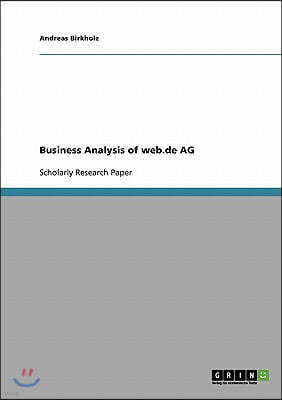 Business Analysis of web.de AG