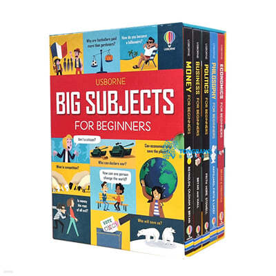 Usborne Big Subjects for Beginners 5 Books Collection Box Set