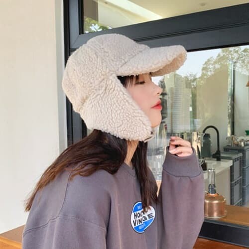 뉴로 뽀글이 귀여운 귀달이 볼캡 모자