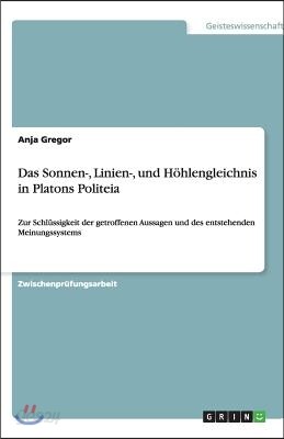 Das Sonnen-, Linien-, und Höhlengleichnis in Platons Politeia: Zur Schlüssigkeit der getroffenen Aussagen und des entstehenden Meinungssystems