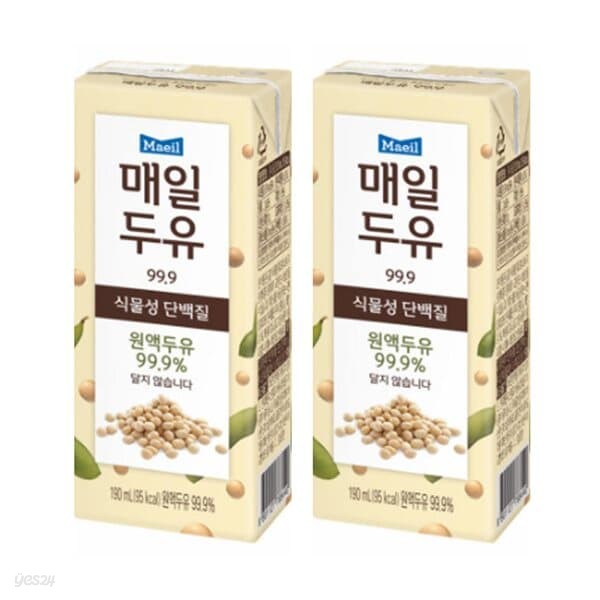 매일두유99.9 식물성 단백질 원액두유 190ml 72팩