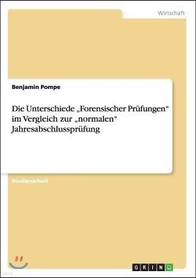 Die Unterschiede "Forensischer Prufungen" im Vergleich zur "normalen" Jahresabschlussprufung