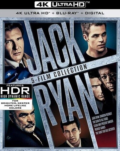 [4K 緹]  ̾ 5ʸ ڽƮ (10disc: 4K UHD + 2D) (Jack Ryan 5-Film Collection)
