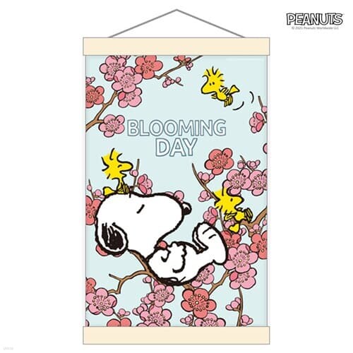 스누피 피너츠 그림그리기 행잉 세트 벚꽃나무 20X30