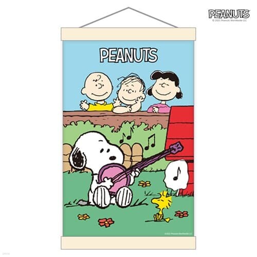 스누피 피너츠 그림그리기 행잉 세트 노래자랑 20X30