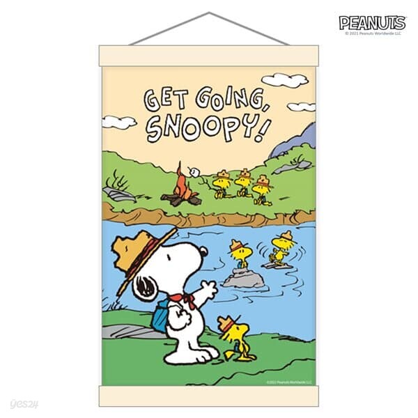 스누피 피너츠 그림그리기 행잉 세트 캠핑 20X30
