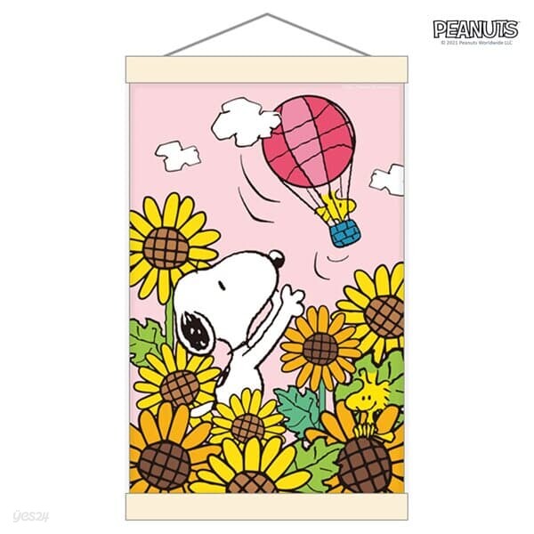 스누피 피너츠 그림그리기 행잉 세트 해바라기 20X30