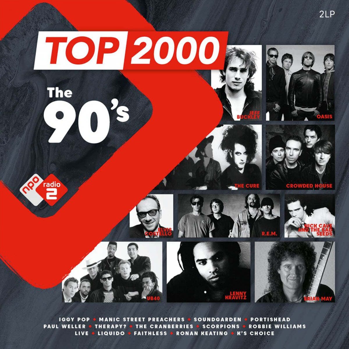 NPO 라디오 컴필레이션: 2000년대 히트곡 모음집 (Top 2000 - The 90&#39;s) [2LP]
