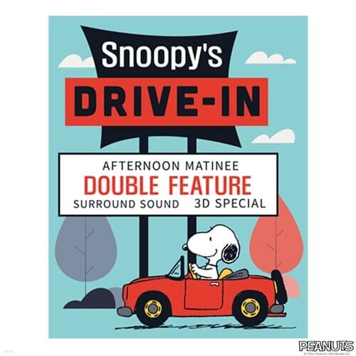 스누피 피너츠 보석십자수 DRIVE IN 40X50