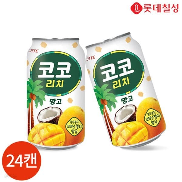 롯데 코코리치 망고 340ml x 24캔