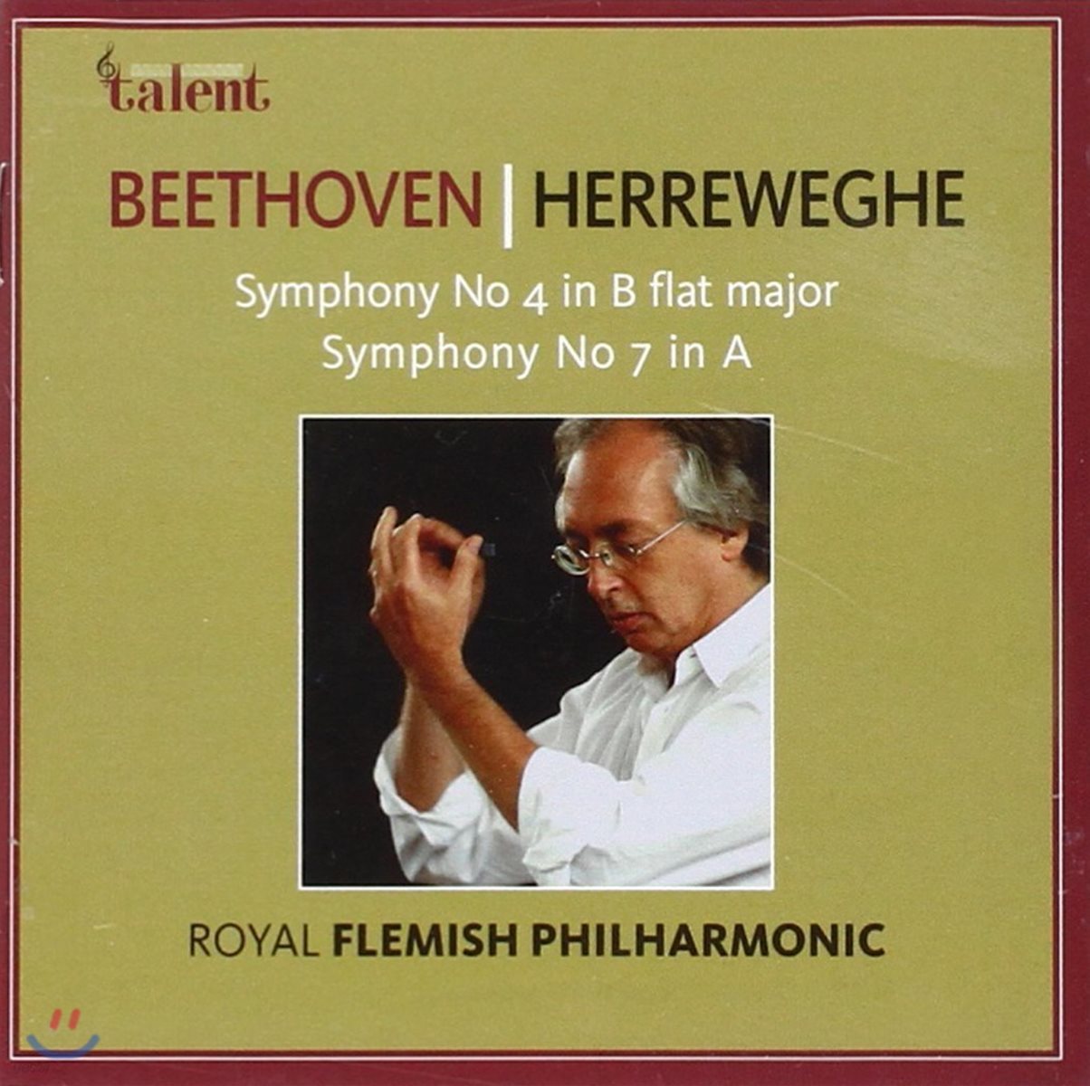 Philippe Herreweghe 베토벤: 교향곡 4번, 7번 - 로열 플레미쉬 필하모닉, 필립 헤레베헤 (Beethoven; Symphonies Op.60 &amp; Op.92)
