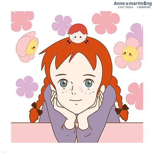 빨강머리앤 그림그리기 캔버스 플라워 앤 25X25