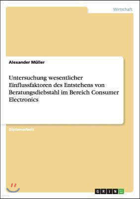 Untersuchung wesentlicher Einflussfaktoren des Entstehens von Beratungsdiebstahl im Bereich Consumer Electronics