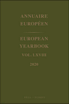 European Yearbook / Annuaire Europeen, Volume 68 (2020)