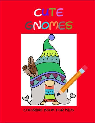 Cute gnomes coloring book for kids