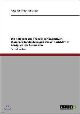 Die Relevanz der Theorie der kognitiven Dissonanz f?r das Message-Design nach Moffitt bez?glich der Persuasion