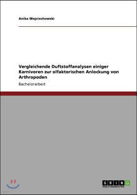 Vergleichende Duftstoffanalysen Einiger Karnivoren Zur Olfaktorischen Anlockung Von Arthropoden