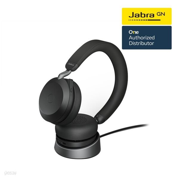 [Jabra]자브라 Evolve2 75 Stereo+Stand Pac 블루투스 헤드셋/ZOOM/Skype/MSteams/재택근무/원격수업/온라인수업