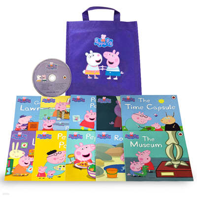  Ǳ  ۹ 10 Ʈ : Peppa Pig : Purple Bag [10 books & 1 CD]