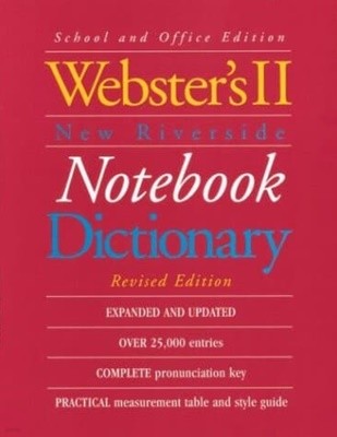 Webster's II New Riverside Notebook Dictionary: School and Office Edition