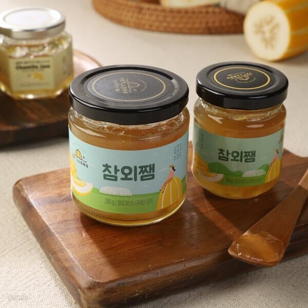 [옐롱] 성주 꿀 참외잼 150g + 참외청 210ml