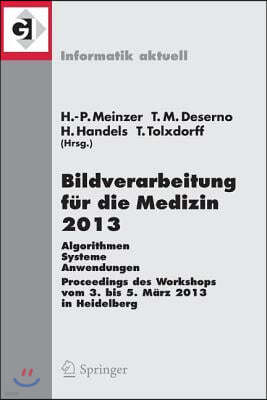 Bildverarbeitung Fur Die Medizin 2013: Algorithmen - Systeme - Anwendungen. Proceedings Des Workshops Vom 3. Bis 5. Marz 2013 in Heidelberg