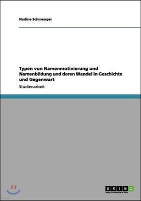 Typen Von Namenmotivierung Und Namenbildung Und Deren Wandel in Geschichte Und Gegenwart