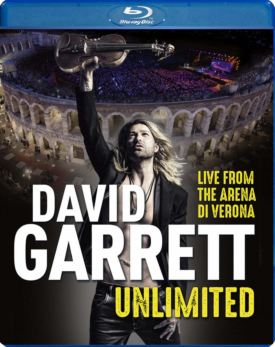 David Garrett 데이비드 가렛 2019년 베로나 극장 실황 콘서트 (Unlimited) [블루레이]